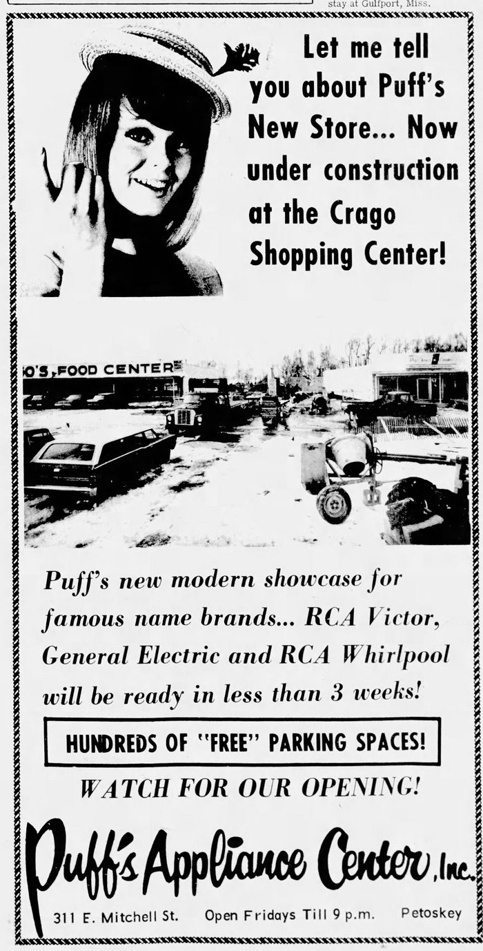 Cragos Shopping Center - Apr 12 1965 Puffs Appliance Center (newer photo)